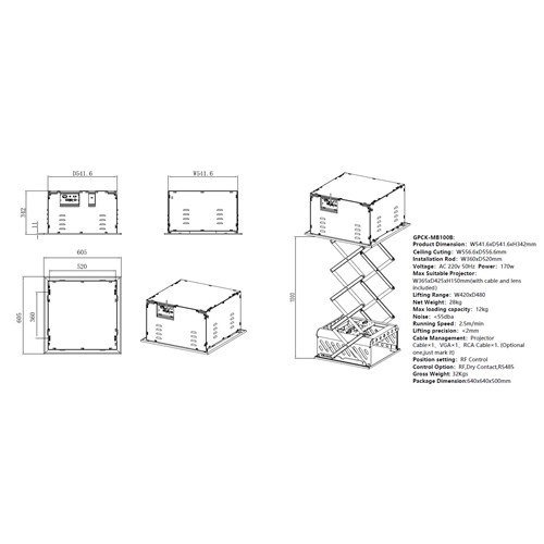GPCKMB1000B tech drawing 2021
